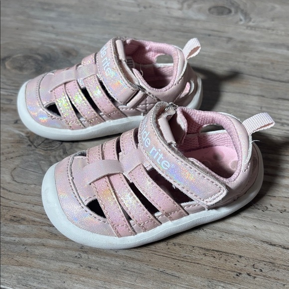 Stride Rite Blush Baby Walker Shoes Size 4 - Picture 2 of 9